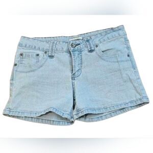 Vintage Hot Bottoms Light Wash Jean Shorts - Size 11/12